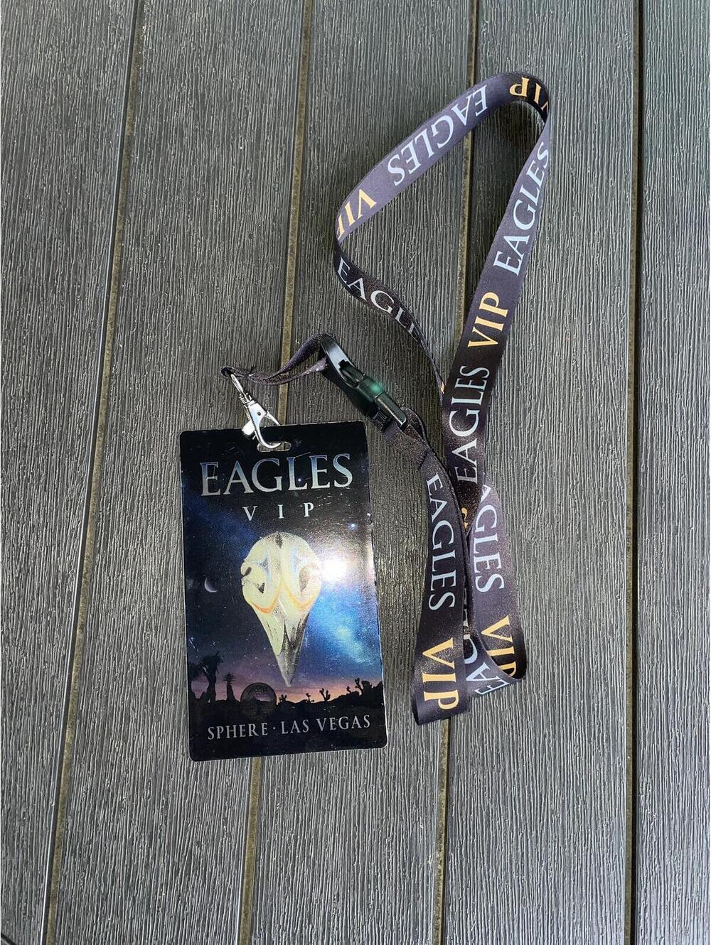 Eagles VIP Ticket Sphere Las Vegas 1/23/26 Commemorative Ticket with VIP Lanyard